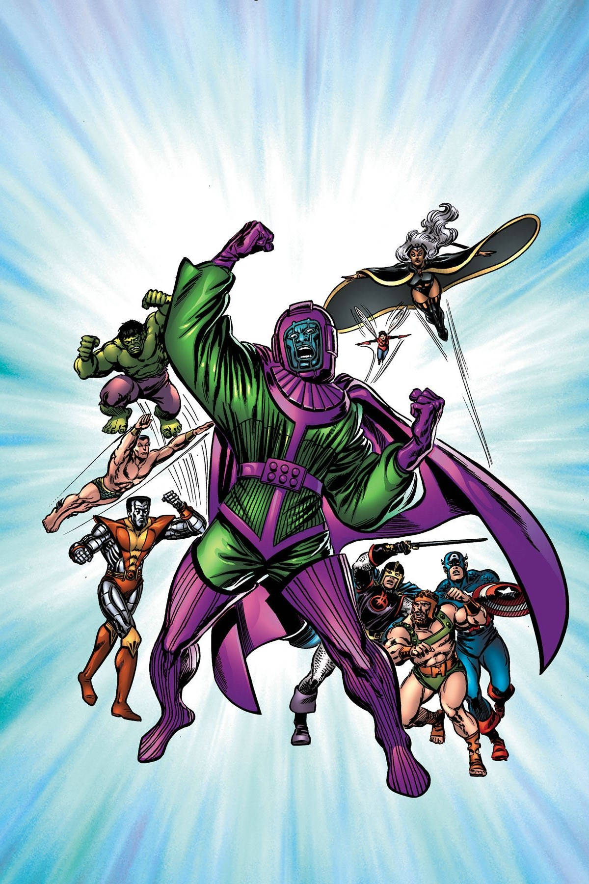 Kang The Conqueror And The Avengers Wallpaper