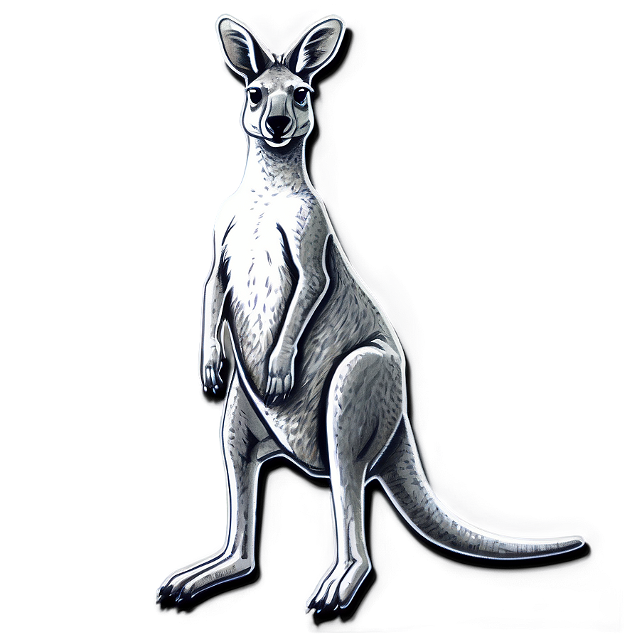 Kangaroo Sketch Png Spw PNG