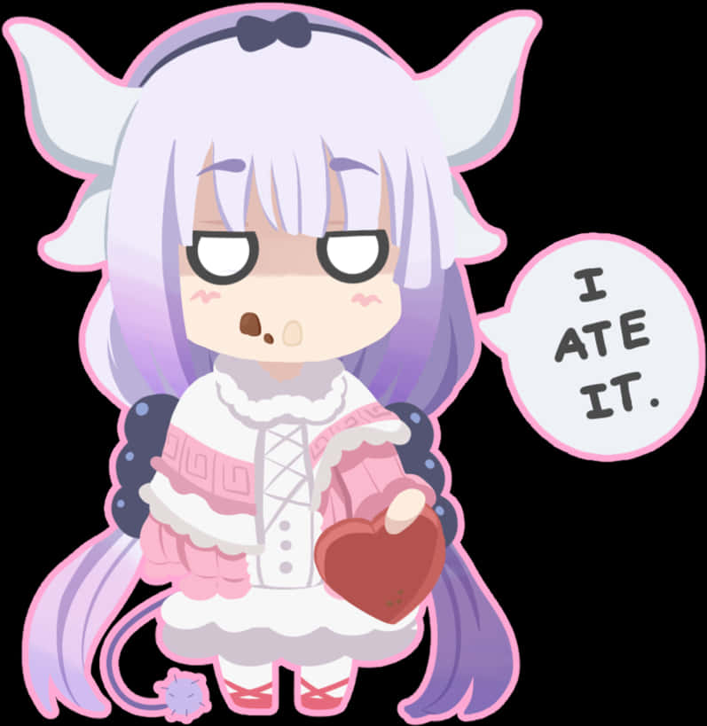 Kanna Dragon Mischief Cute Anime Character PNG