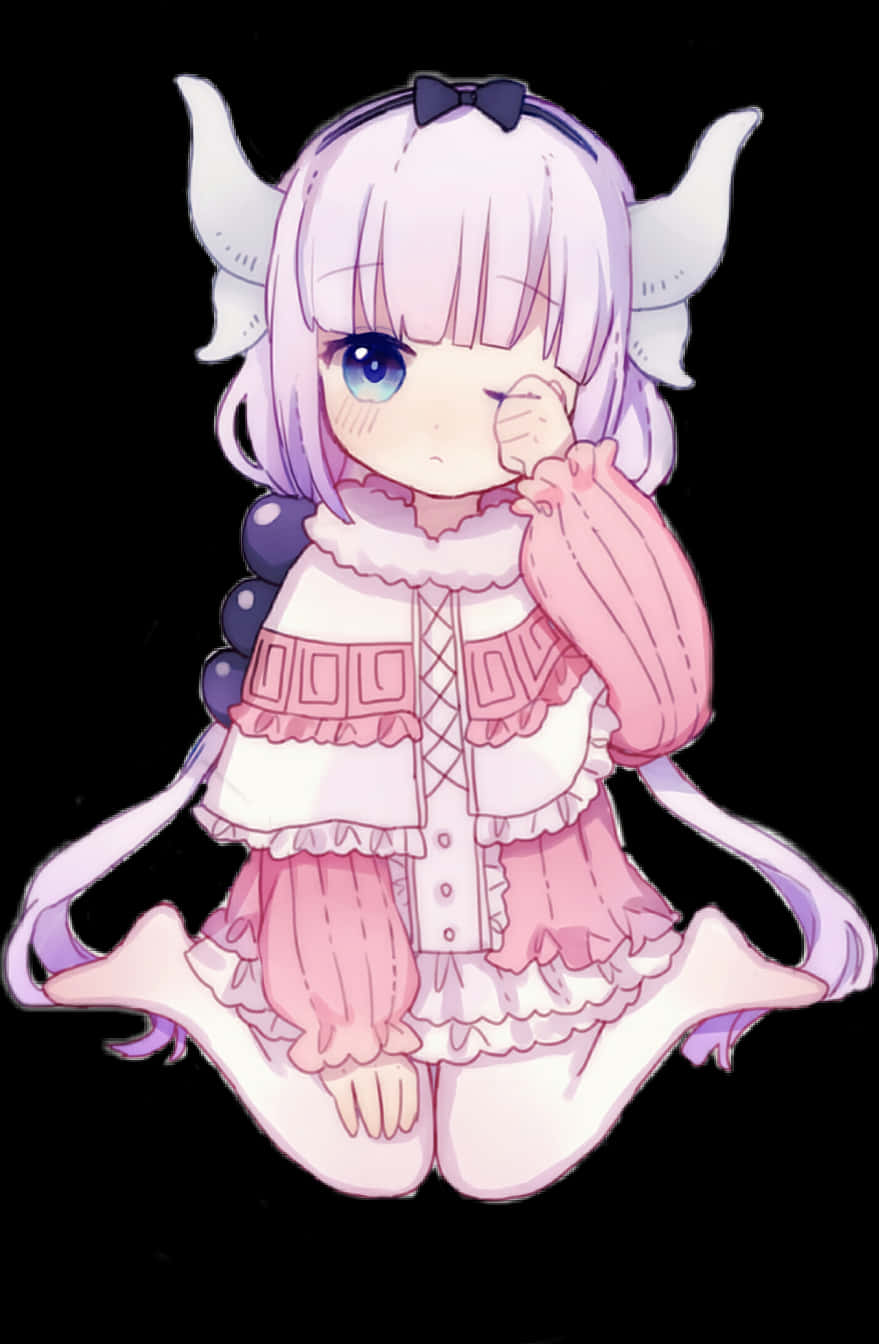 Download Kanna Kamui Anime Character | Wallpapers.com