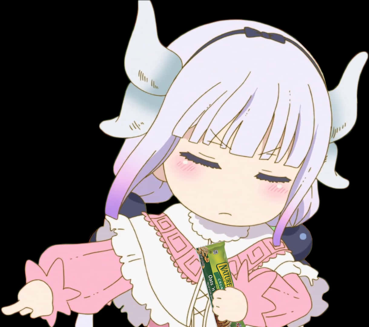 Download Kanna Kamui Chocolate Pout | Wallpapers.com