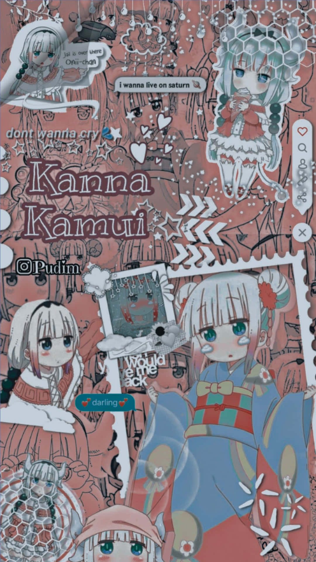 Sød og energisk skole pige, Kanna Kamui! Wallpaper