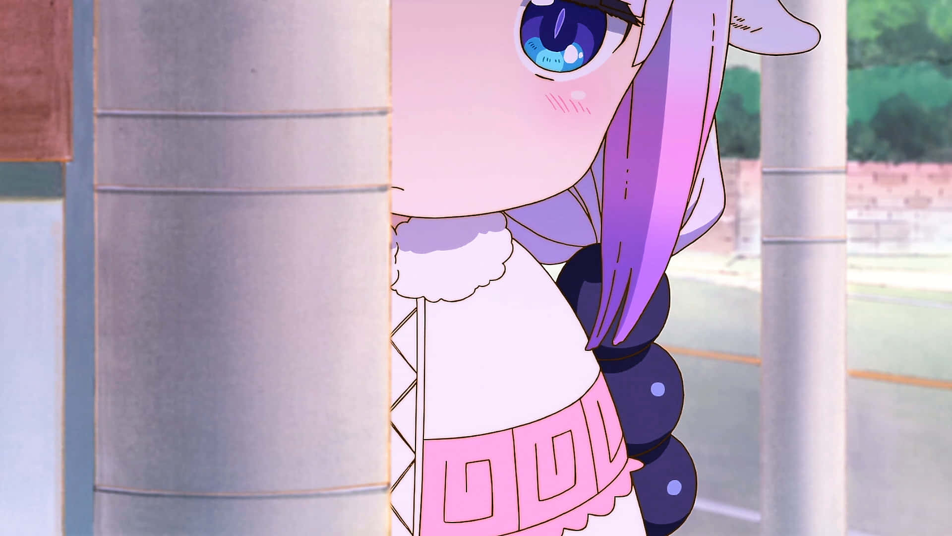 HD wallpaper: purple haired female anime character, Miss Kobayashi's Dragon  Maid | Wallpaper Flare