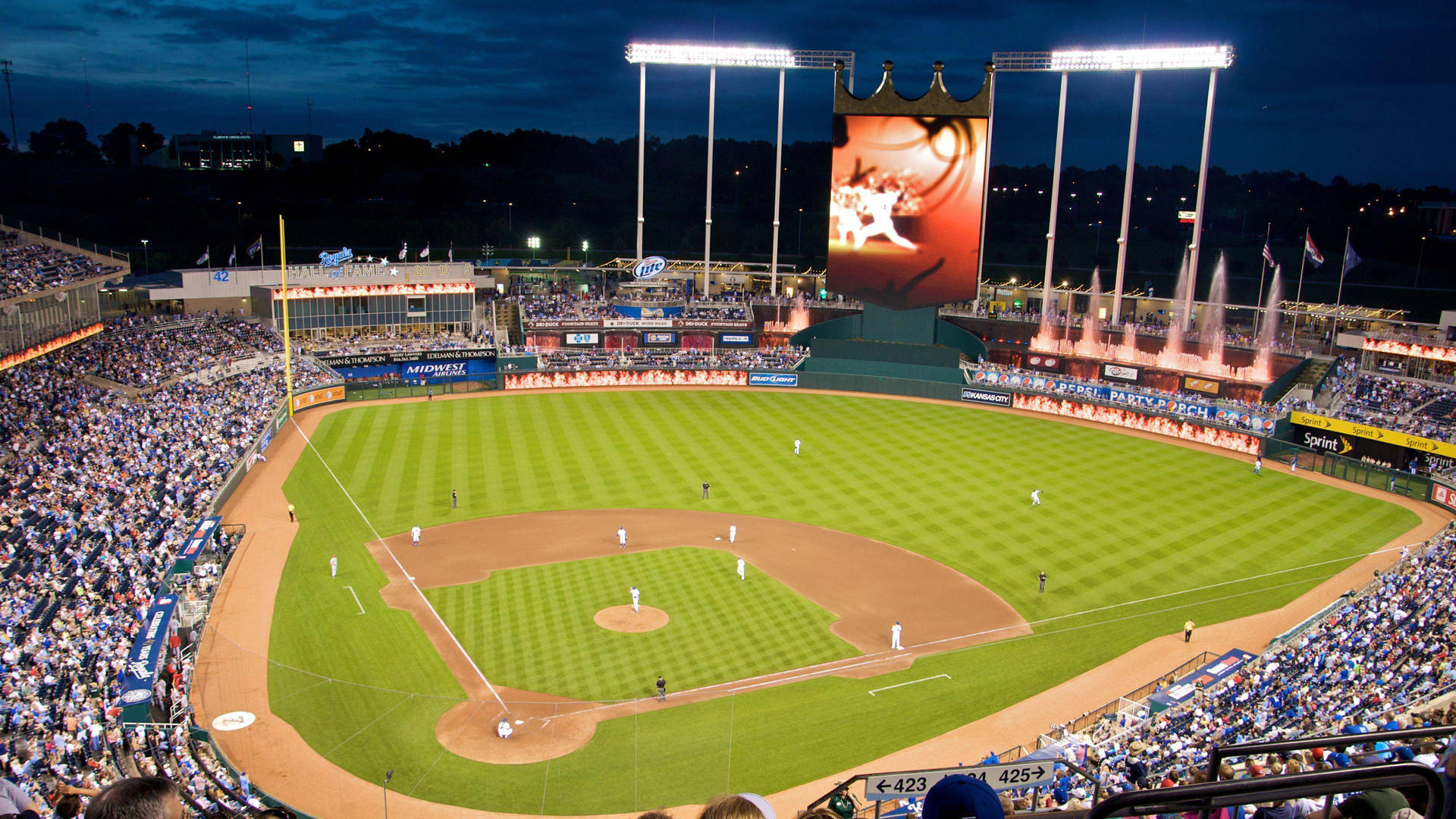 Download Kansas City Baseball Stadium Wallpaper