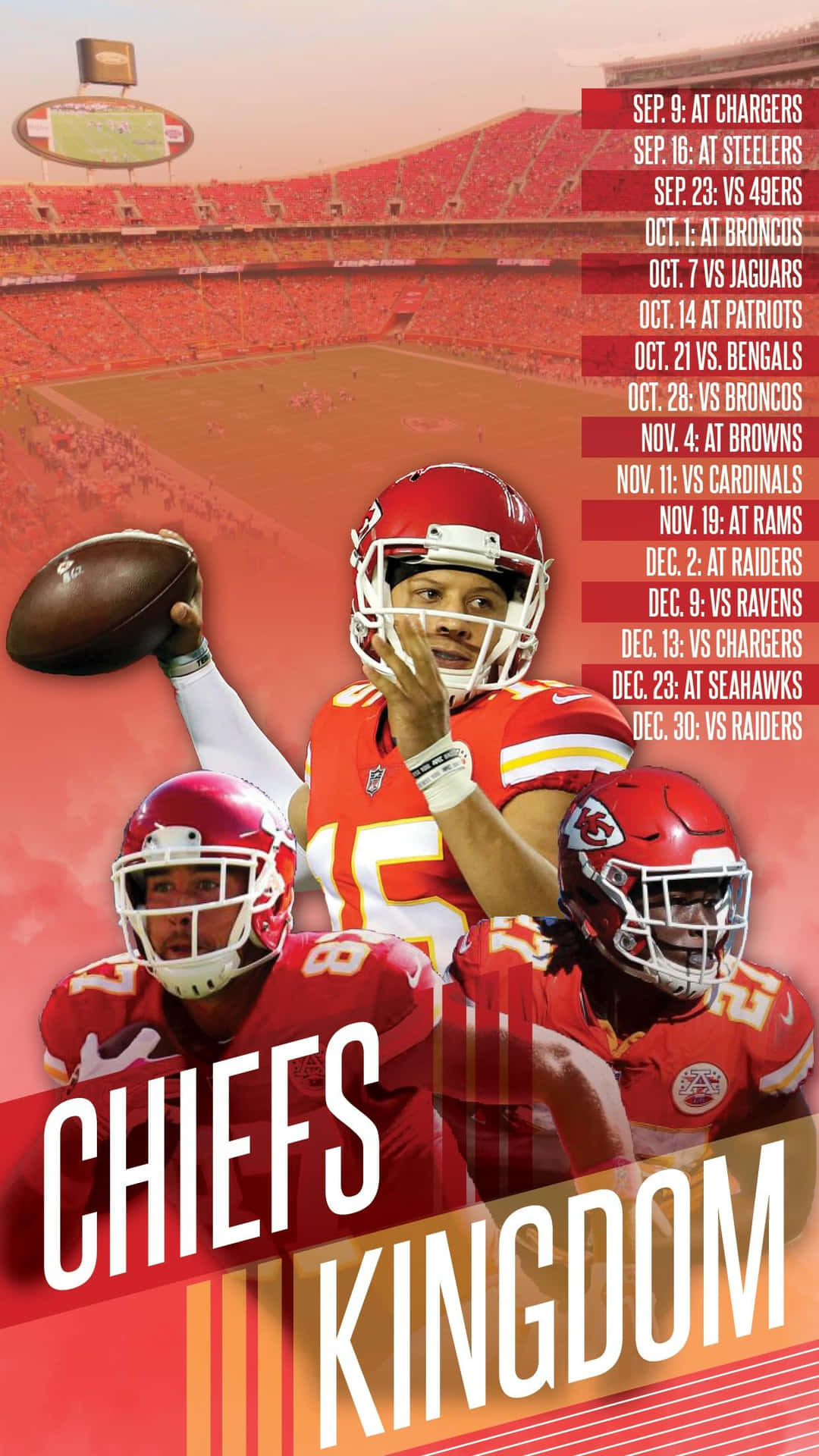 Exciting Kansas City Chiefs Team Spirit wallpaper