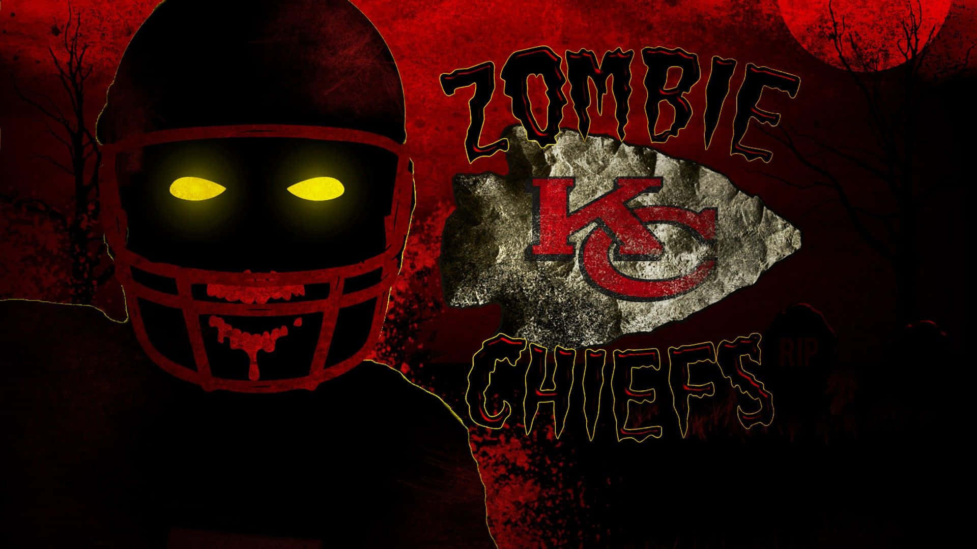 Zombie Kansas City Chiefs 4k Wallpaper
