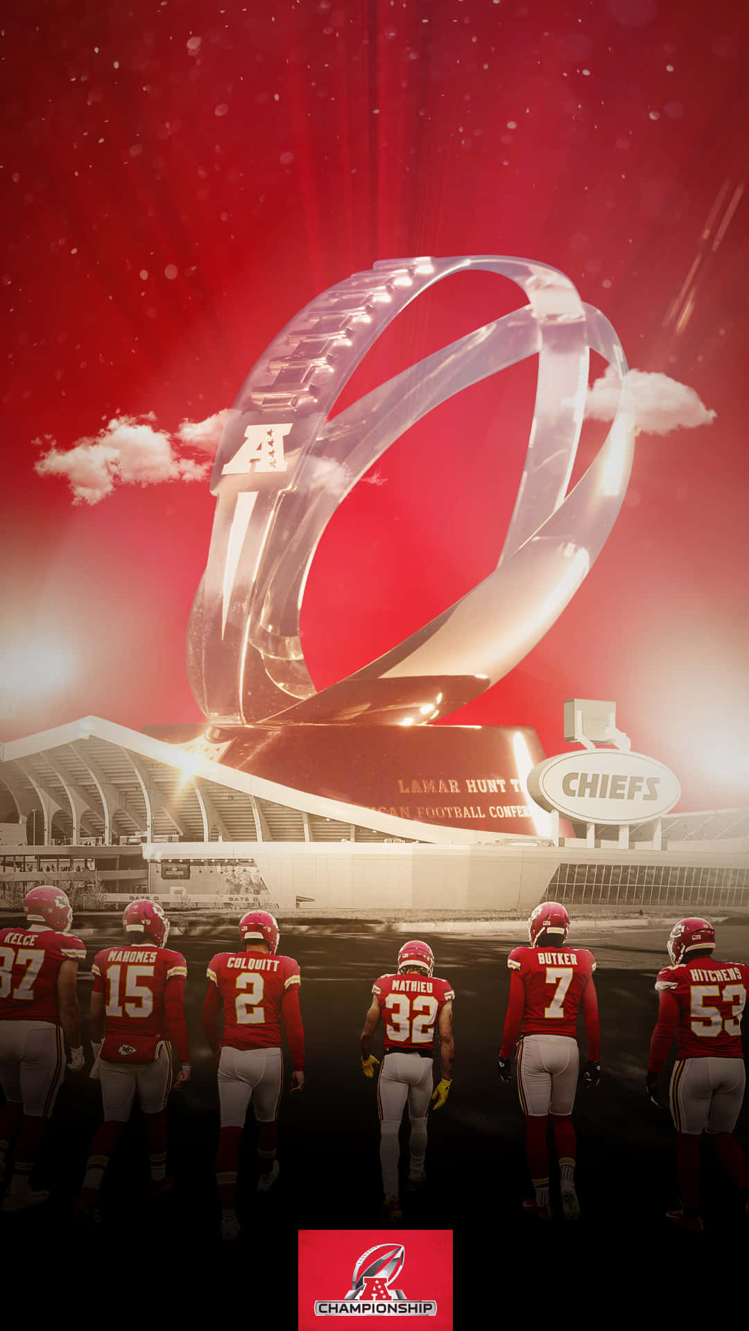 Kansas Chiefs Nfl Championship Trophy Wallpaper
