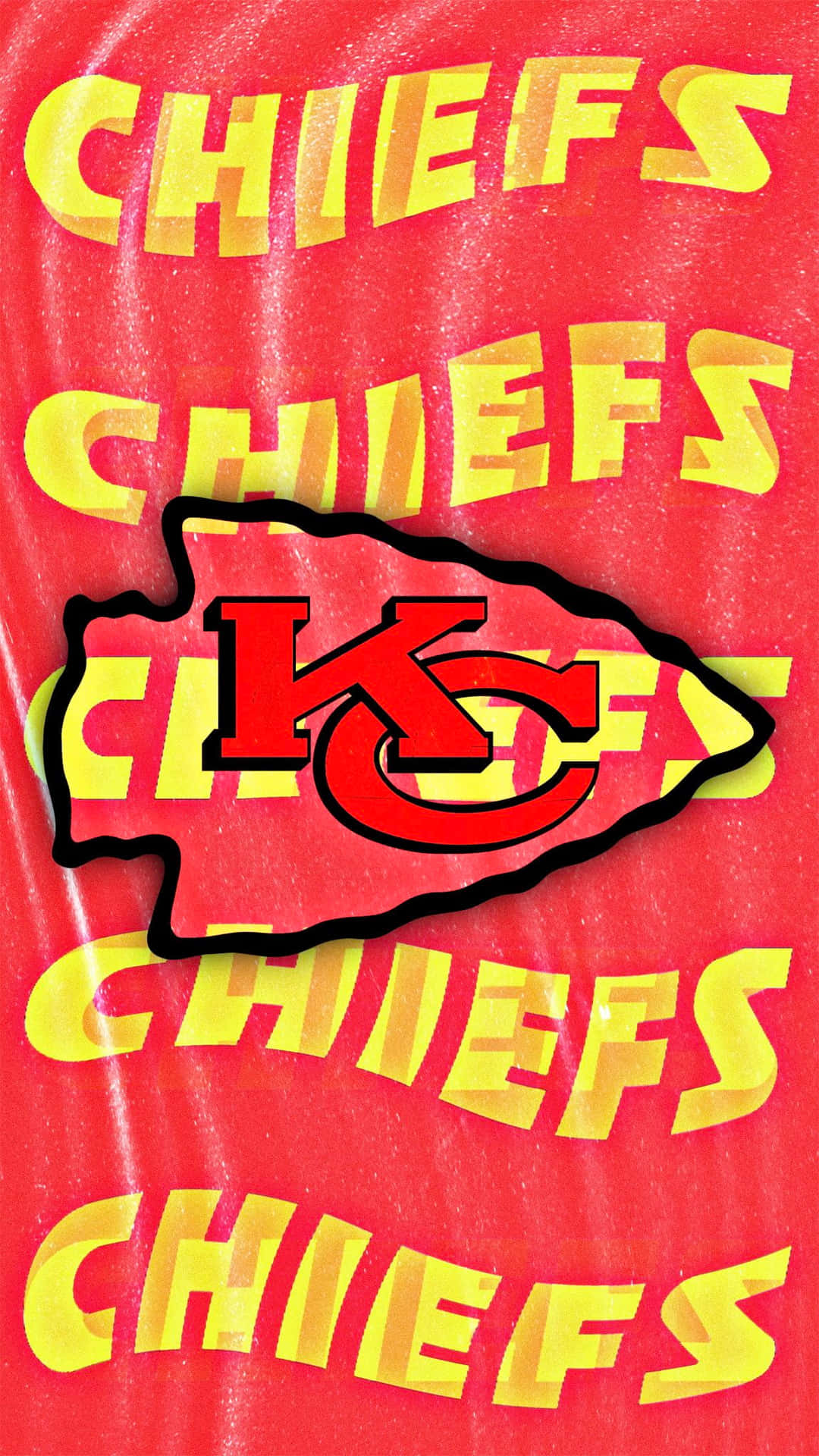 Zeigensie Ihre Stolz Für Die Kansas City Chiefs Mit Diesem Eleganten Iphone-hintergrundbild. Wallpaper