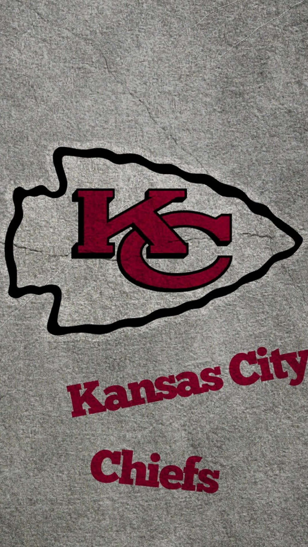 ¡prepáratepara El Fútbol De Los Kansas City Chiefs Con Este Elegante Fondo De Pantalla Para Iphone! Fondo de pantalla