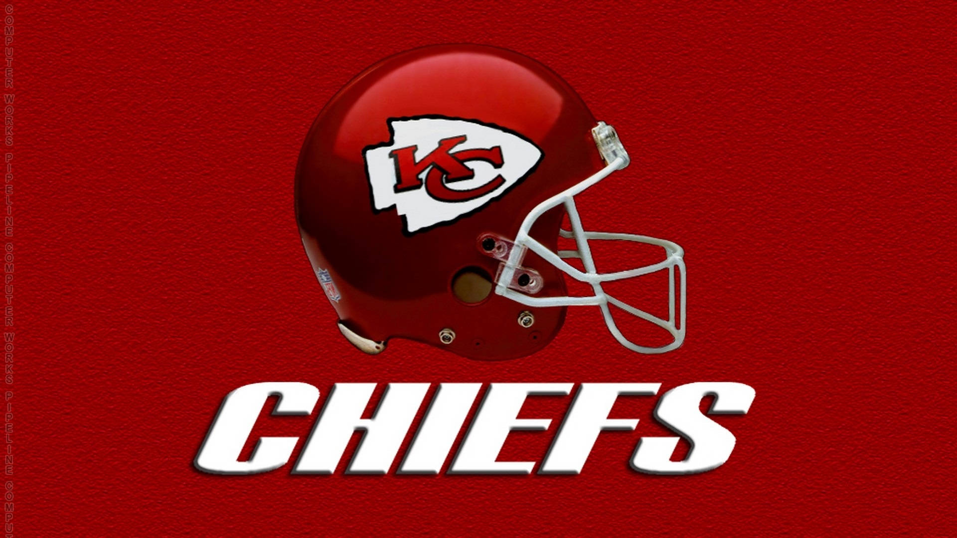 Download Kansas City Chiefs Logo Helmet Red Wallpaper