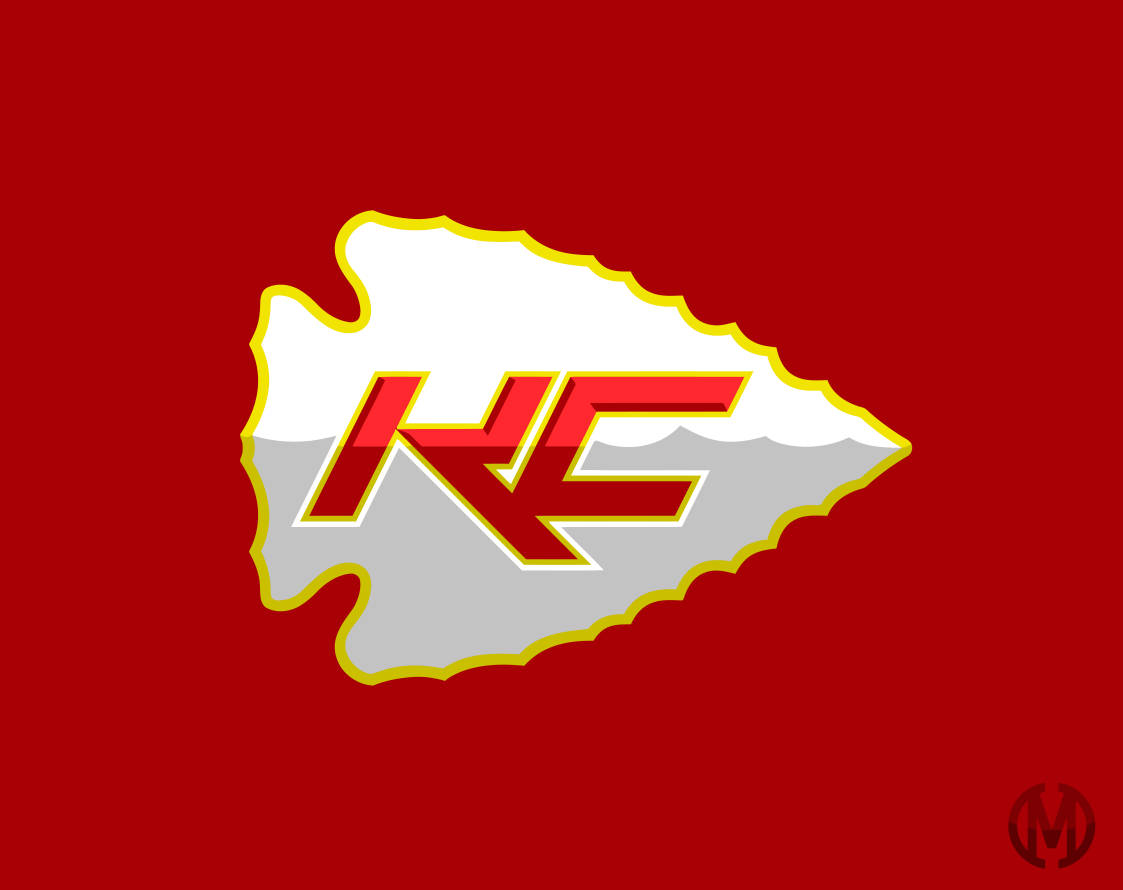 Logomodificato Dei Kansas City Chiefs. Sfondo