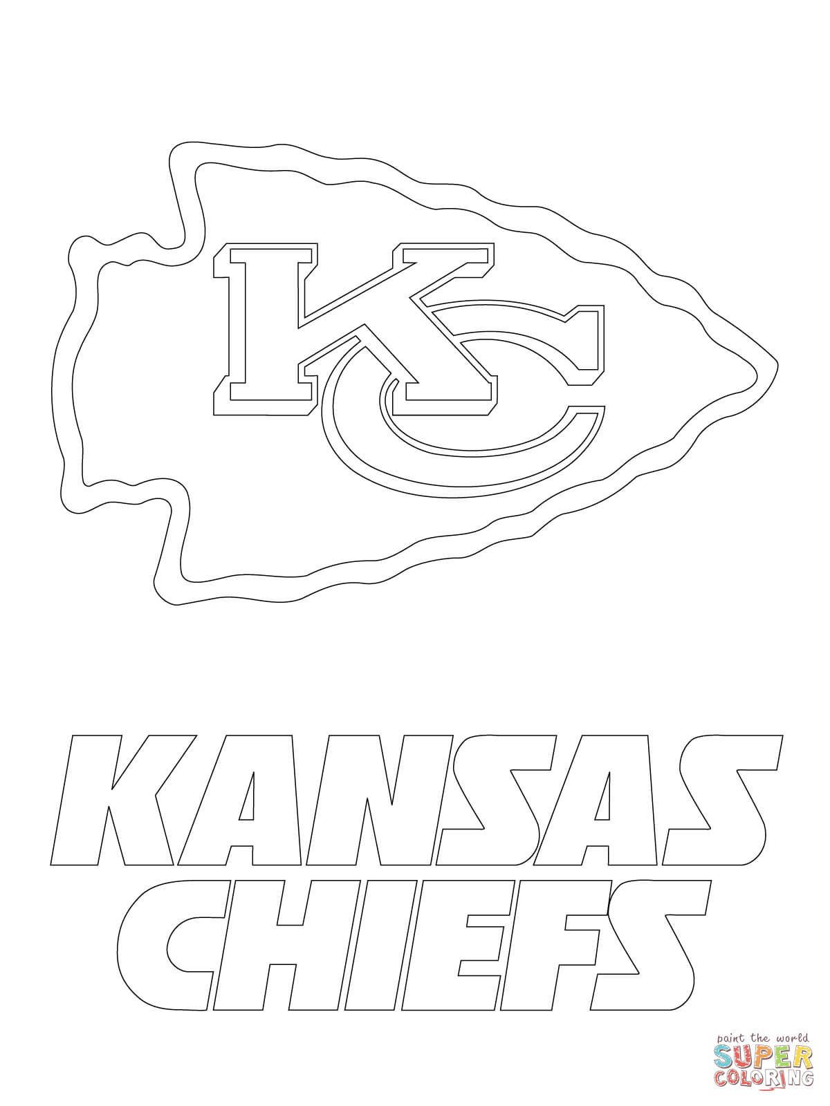 Kansascity Chiefs Logo Umriss Wallpaper