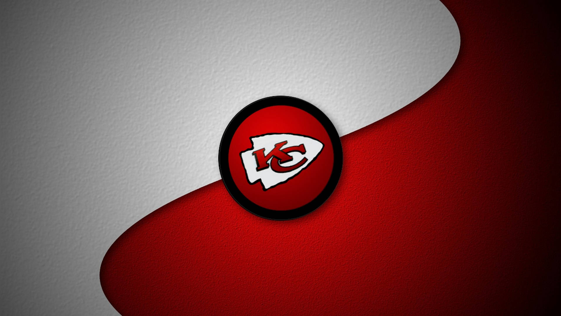 Kansascity Chiefs Logo Rot Weiß Wallpaper