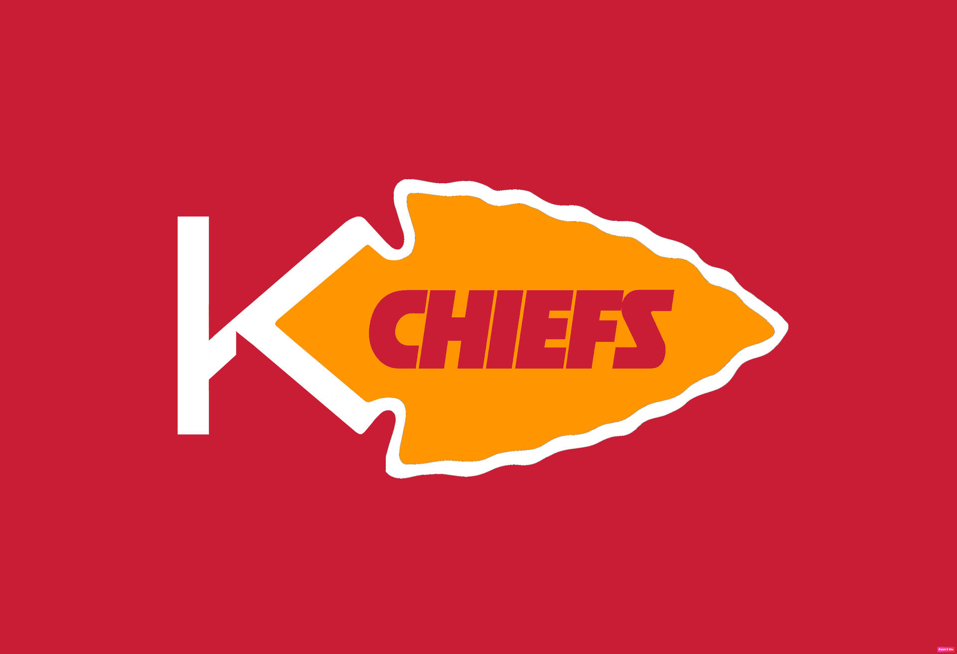 Kansascity Chiefs Logo Neu Interpretiert Wallpaper