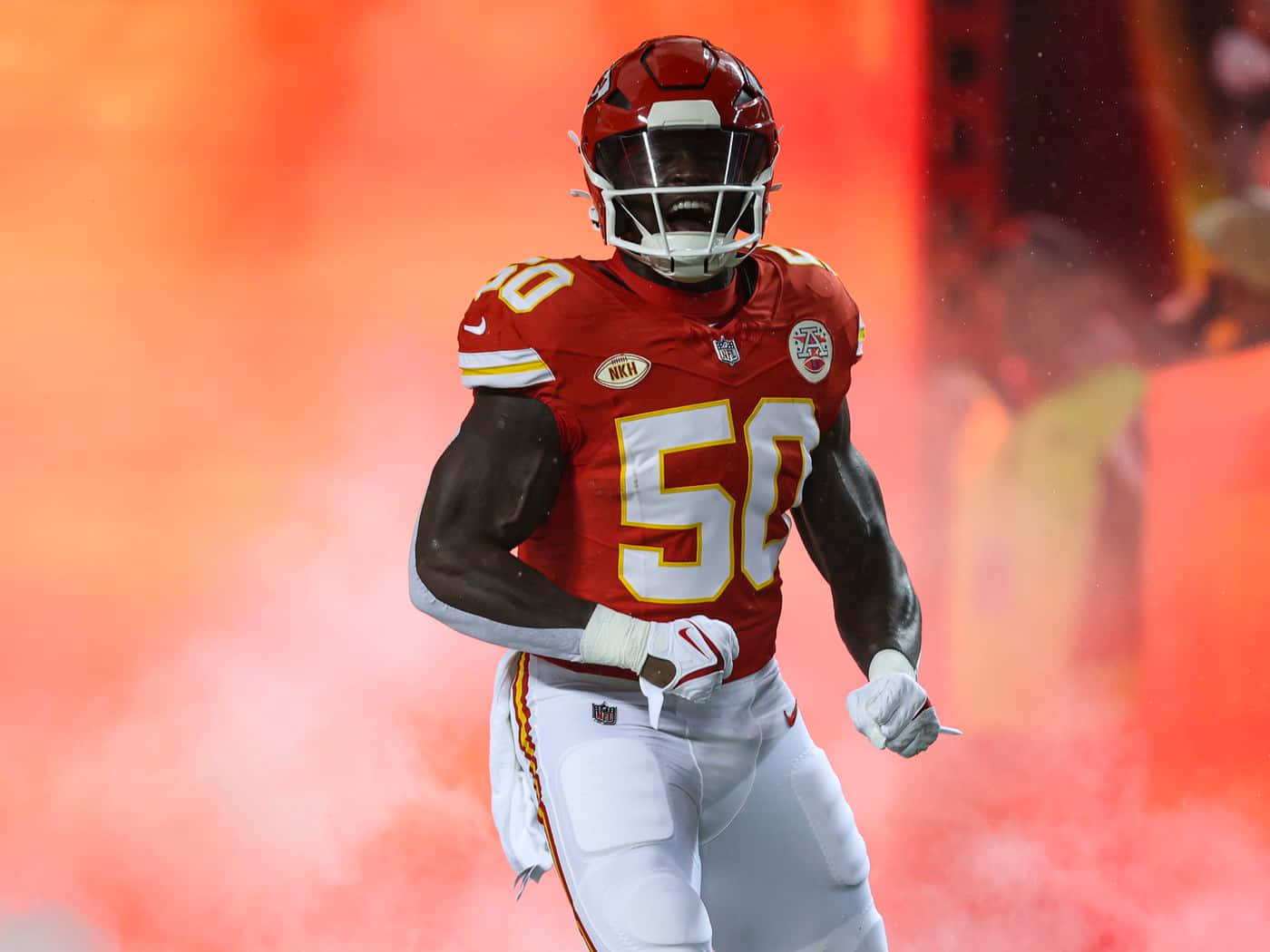 Kansas City Linebacker Actiefoto Achtergrond