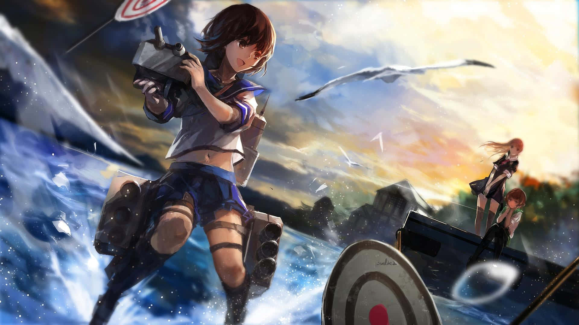Let the mighty warships of Kantai Collection take you to a grand adventure! Wallpaper