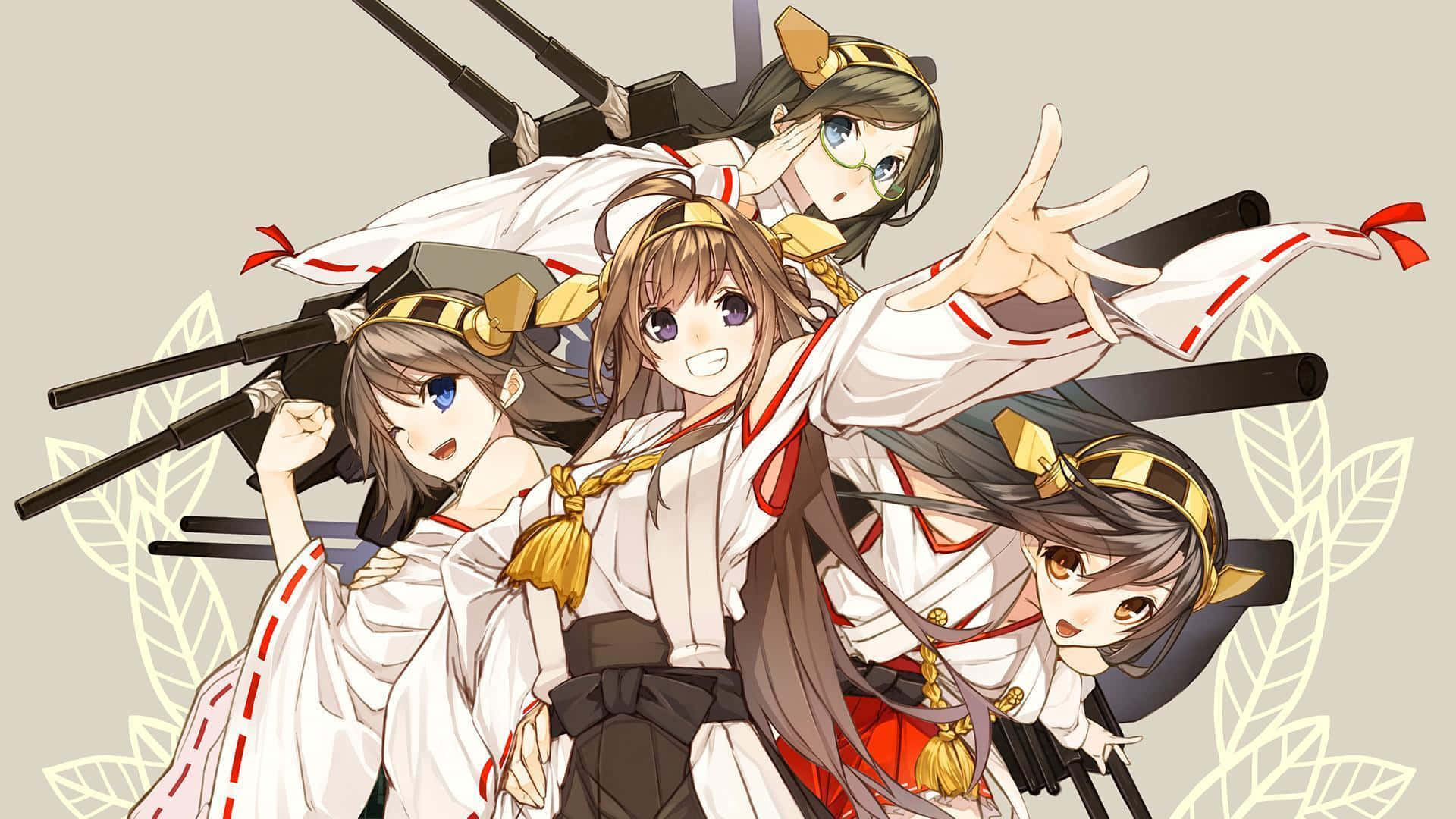In the Game of Battleships, the Kantai Collection Sails to Victory Wallpaper