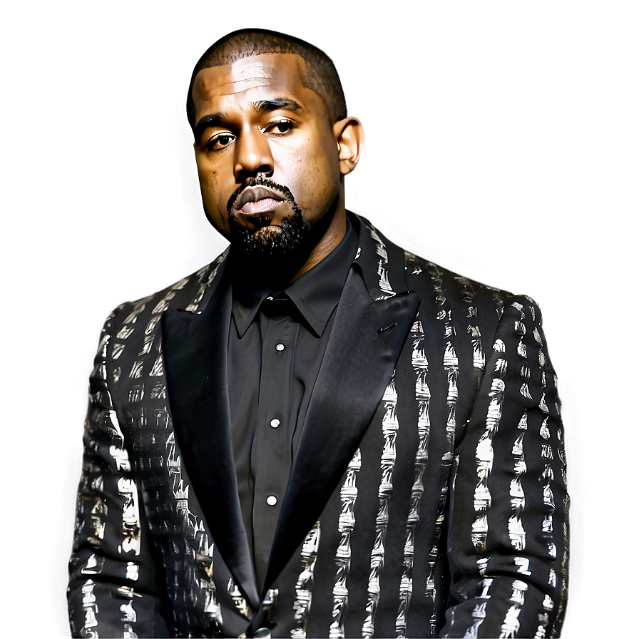 Download Kanye In Tuxedo Png Lnh | Wallpapers.com