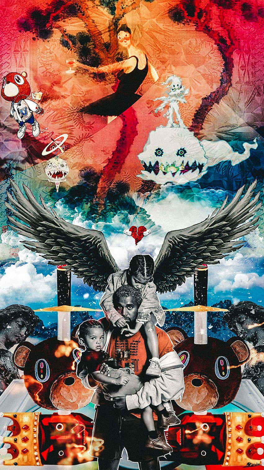 Kanyewest Präsentiert Seine Neueste Innovation, Das Kanye West Iphone. Wallpaper