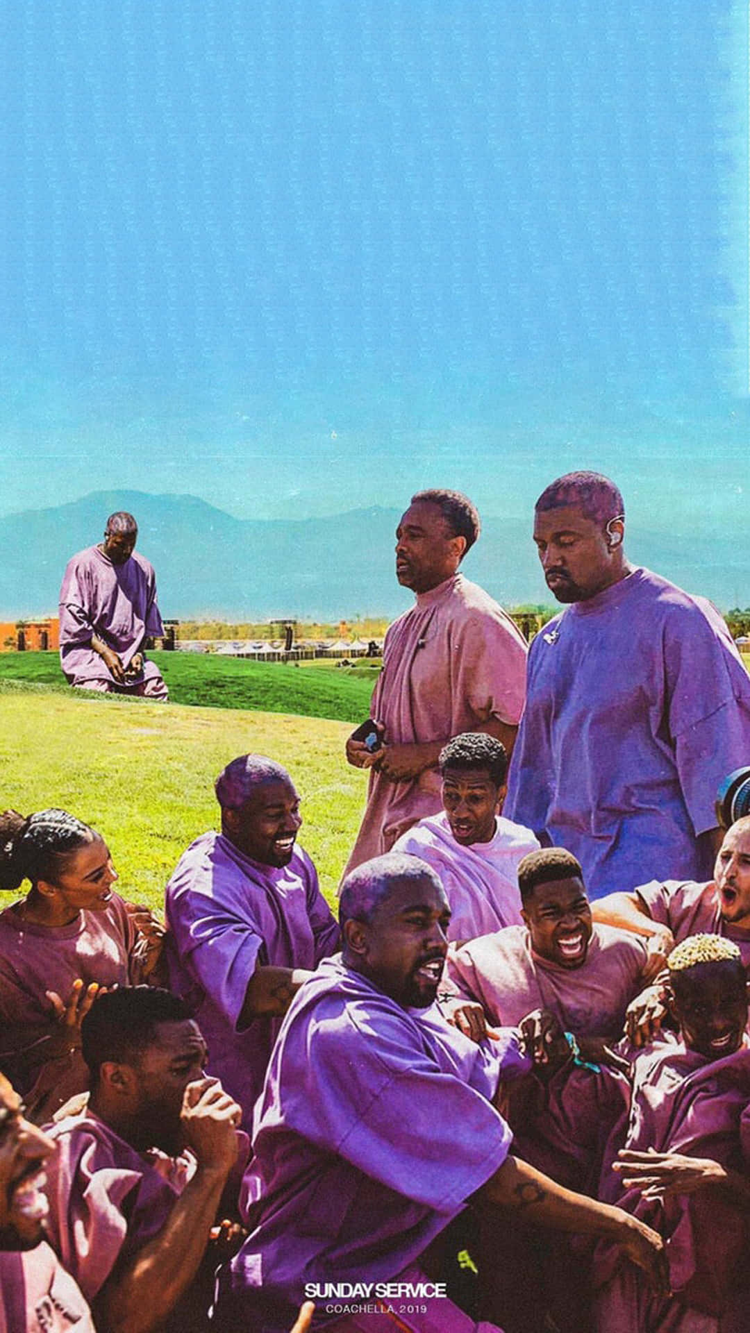 Ägden Ikoniska Kanye West-iphonen Och Uttryck Dig Själv. Wallpaper