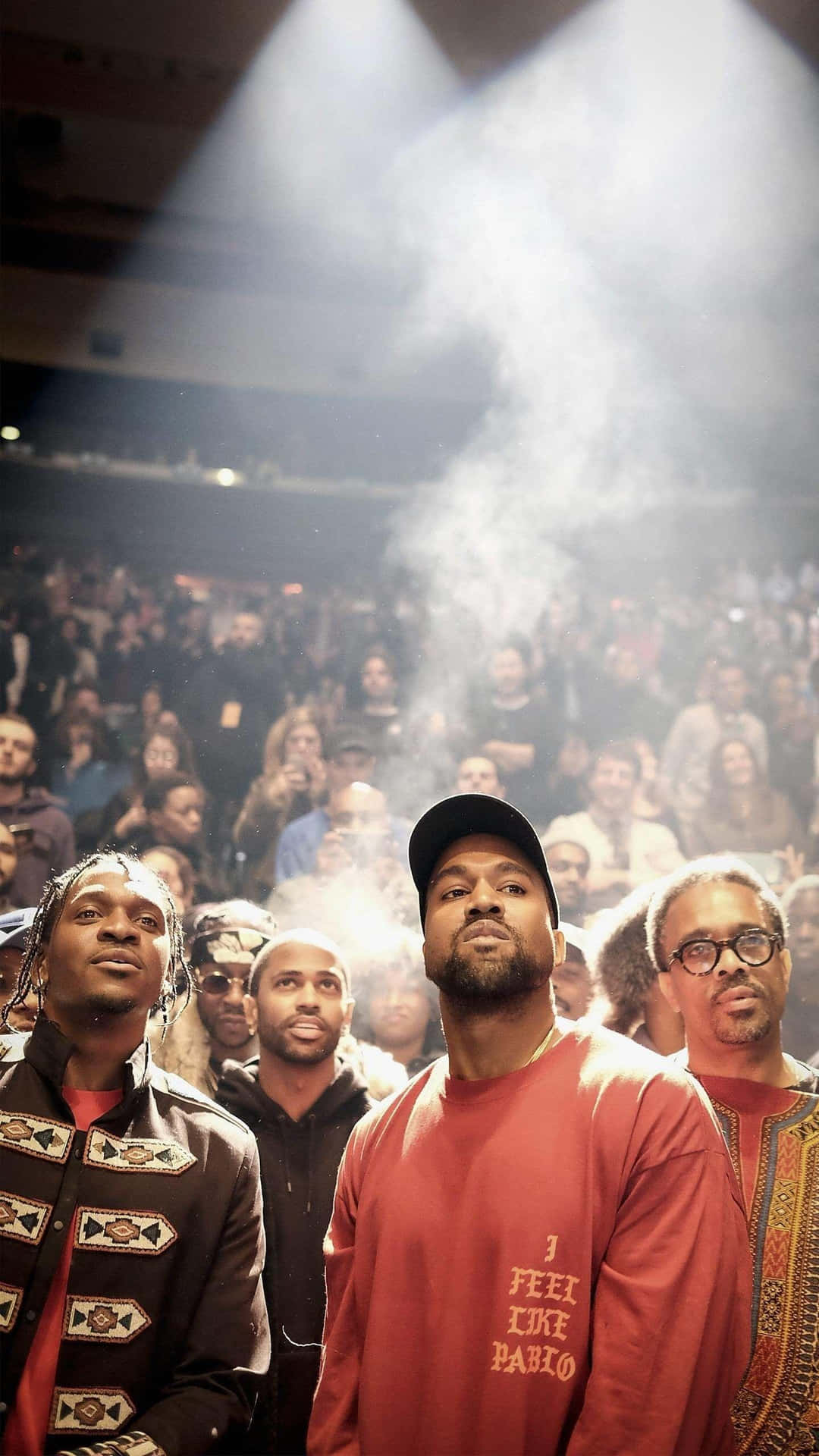 Wallpapermusikproducenten Kanye West Visar Upp Sin Nya Iphone-bakgrundsbild. Wallpaper