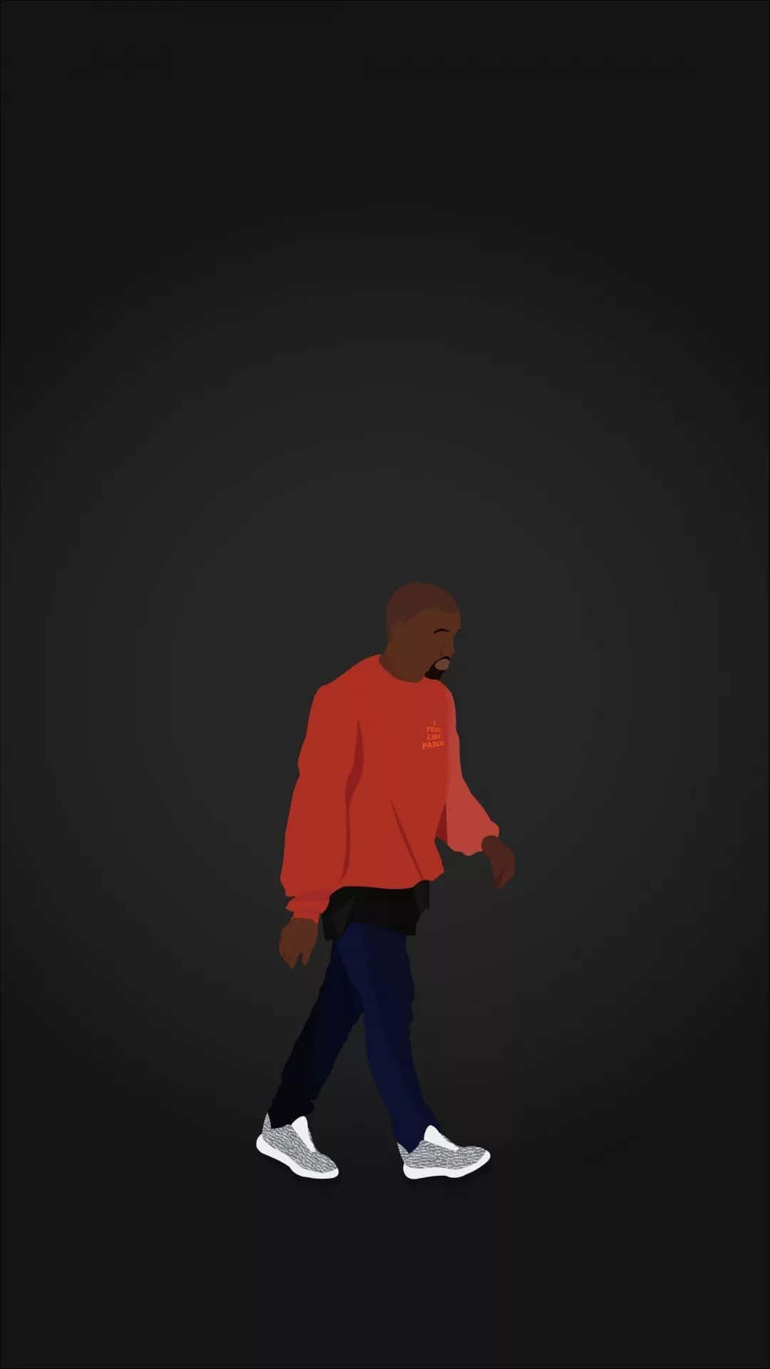 Schaudir Das Neueste Kanye-design Für Das Iphone An Wallpaper