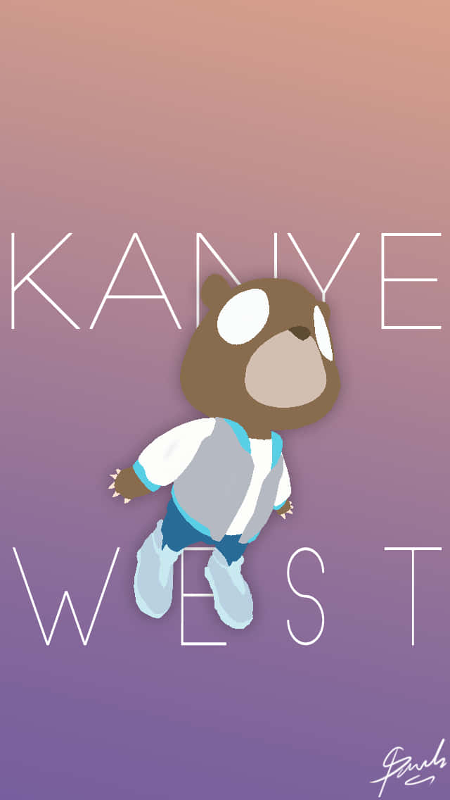 Vis frem med den begrænsede udgave Kanye West iPhone tapet. Wallpaper