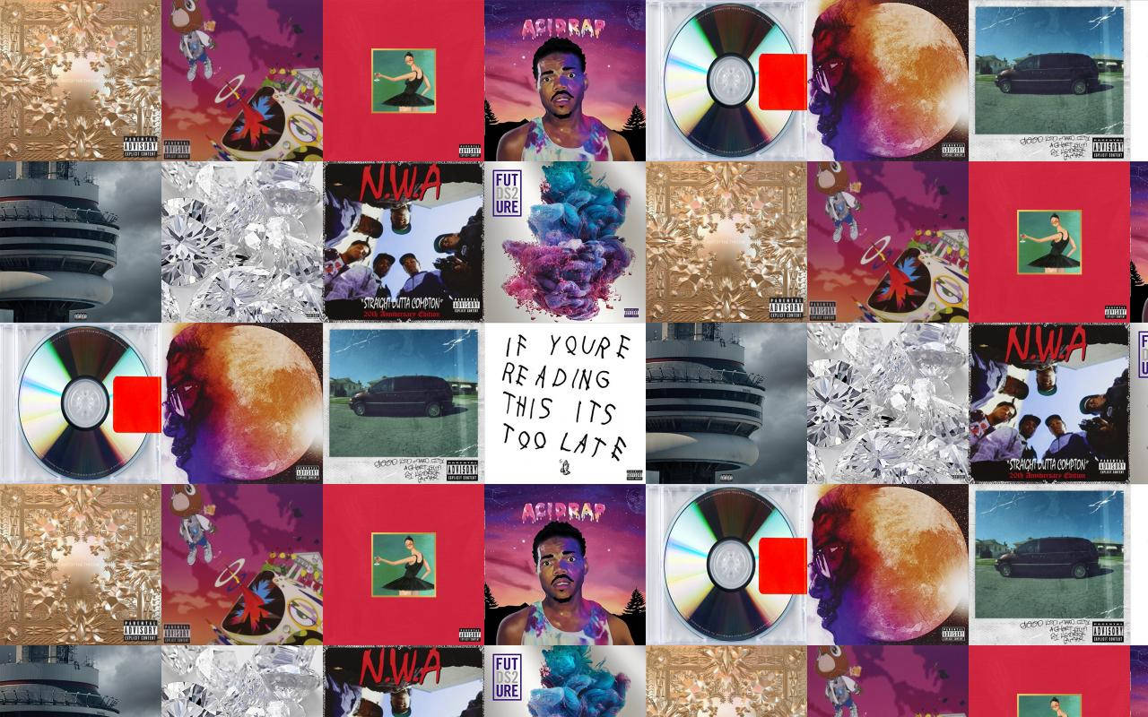 1 Couldnt find a desktop wallpaper with all of Kanyes albums so I made  my own  Kanye  Cover wallpaper Wallpaper Tyler the creator wallpaper