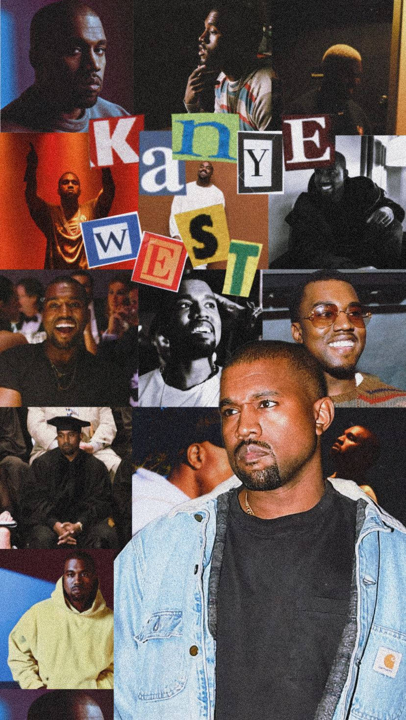 Kanyewests Klassiska Albumomslag För 'the College Dropout' Wallpaper
