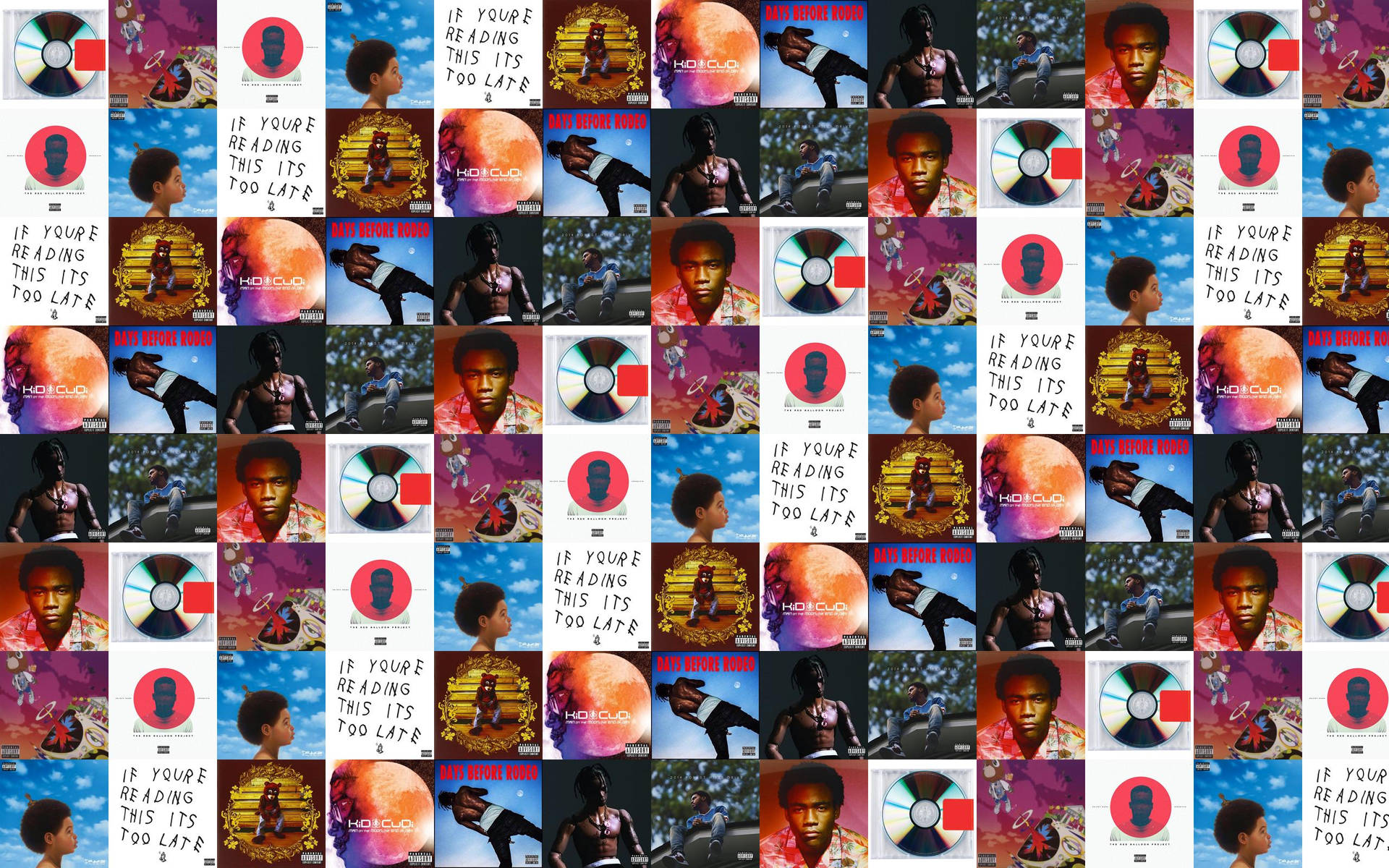Kanye West's 'the Life Of Pablo' Album Cover Som Baggrund Papir Wallpaper