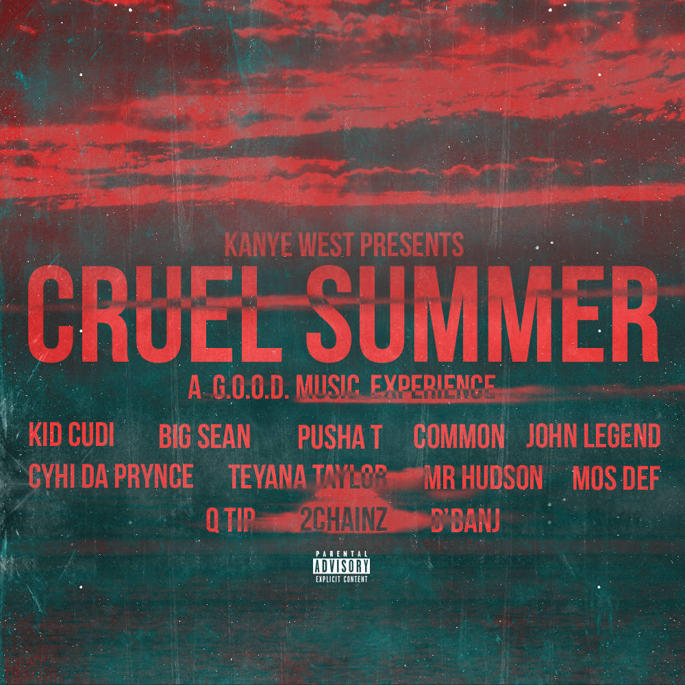 Copertinadell'album Di Kanye West Cruel Summer Sfondo