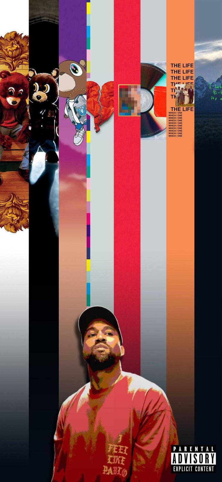 Kanye West Album Covers Background