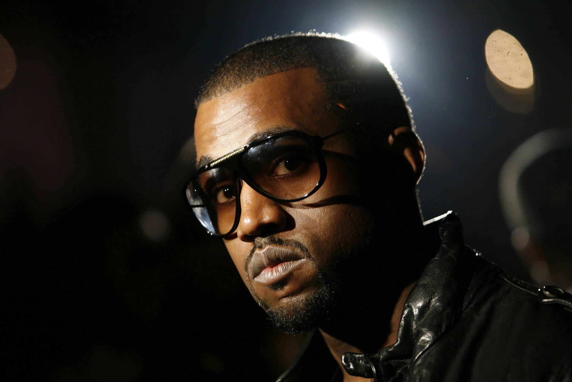 Kanye West Brown Tint Glasses Background