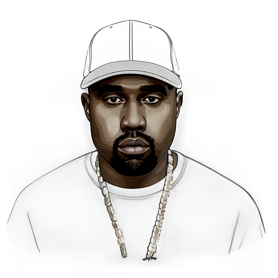 Kanye West In Hat Png 35 PNG