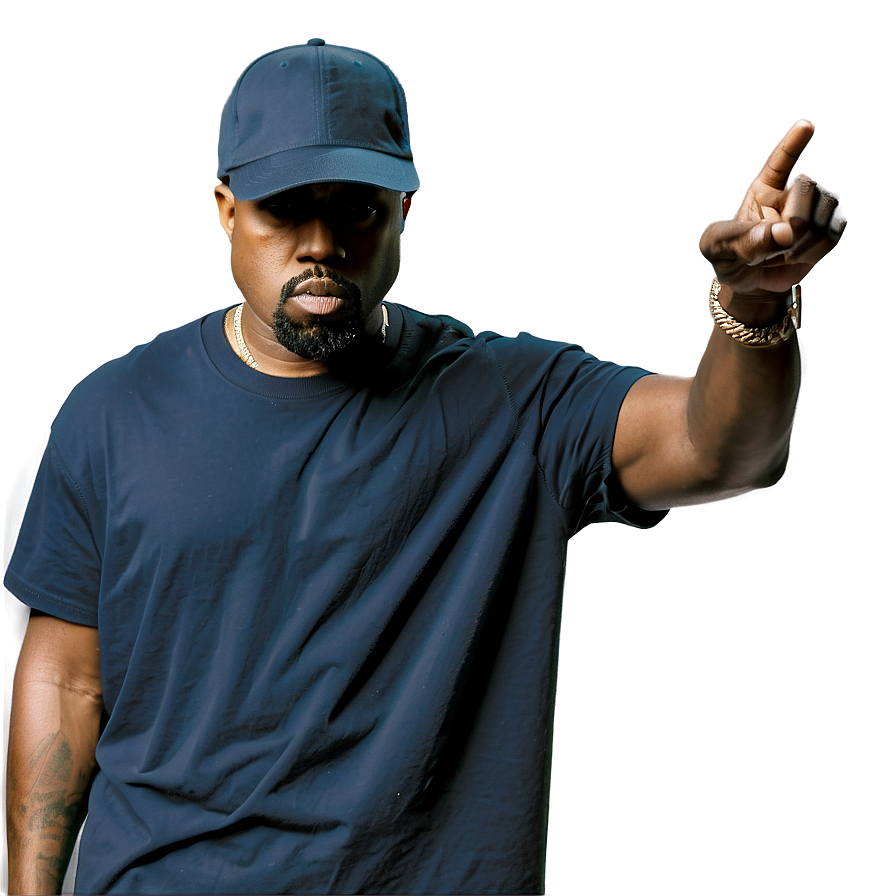 Download Kanye West In Hat Png Pma81