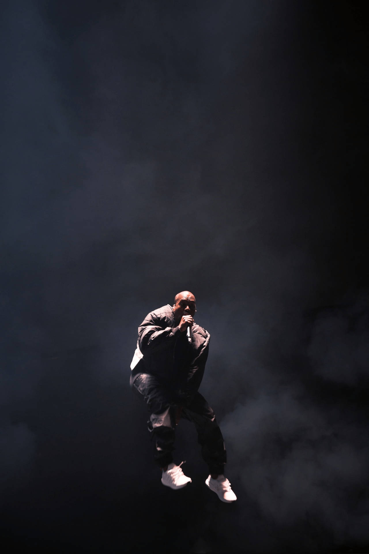 Kanye West Jumping Midair Picture