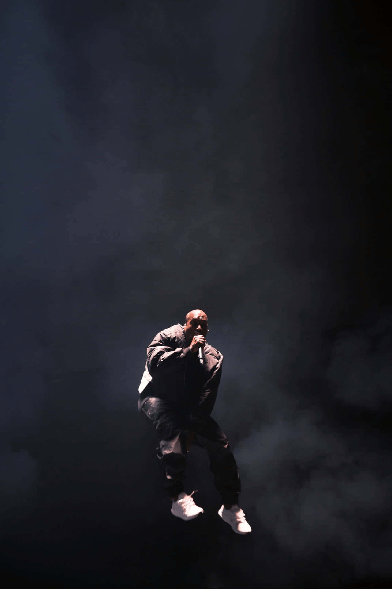 Kanye West Mid Air Performance Wallpaper