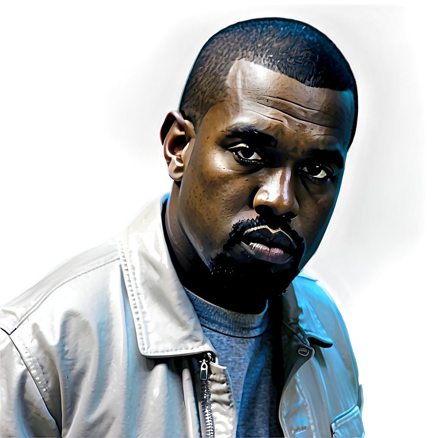 Download Kanye West Portrait Png Fet39 | Wallpapers.com