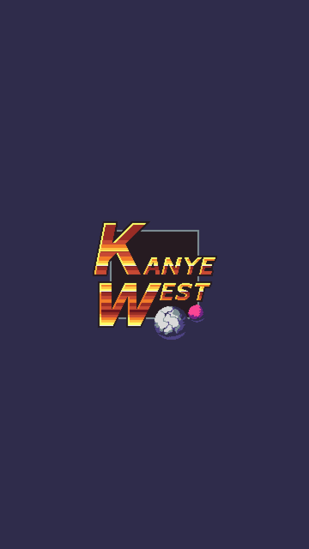 Kanye West Retro Logo Background
