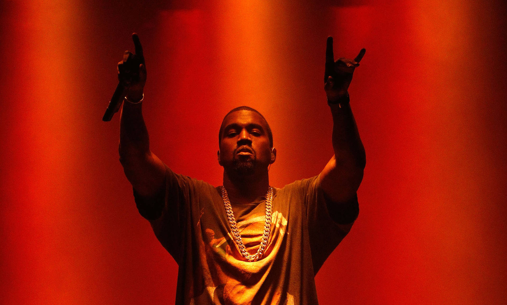 Kanye West Rock N Roll Sign Picture