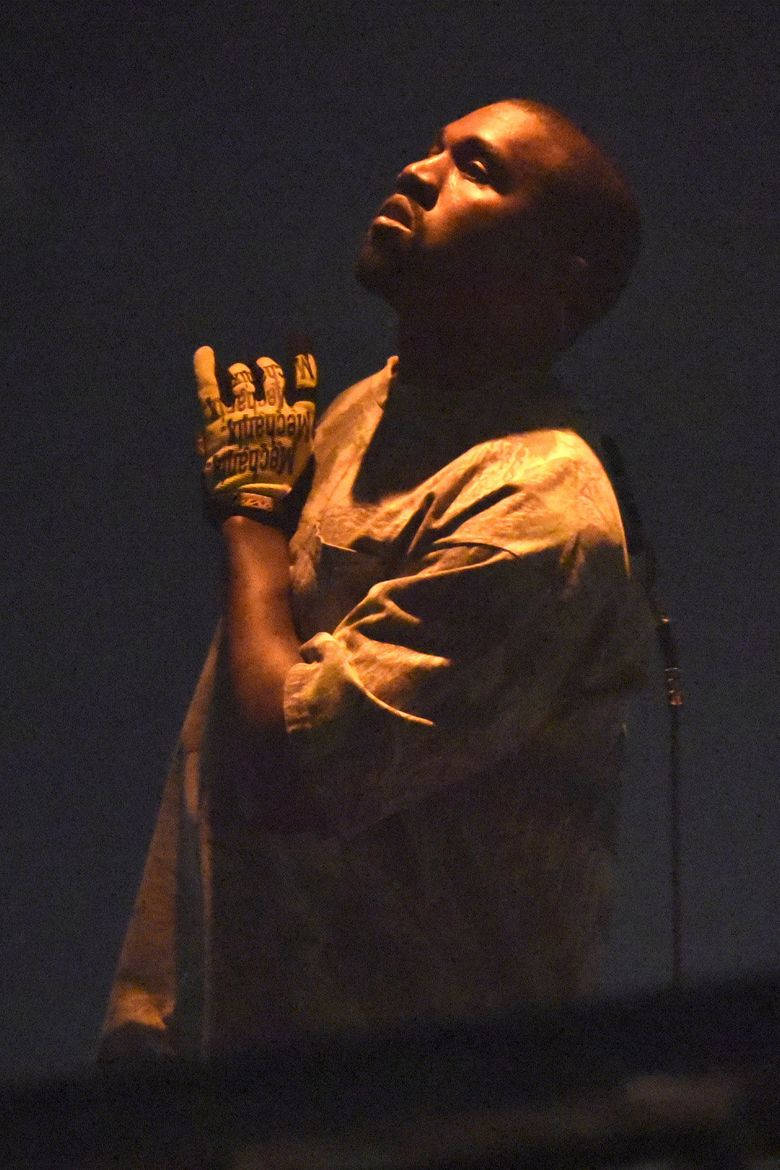 Kanye West Saint Pablo Hand Up Background