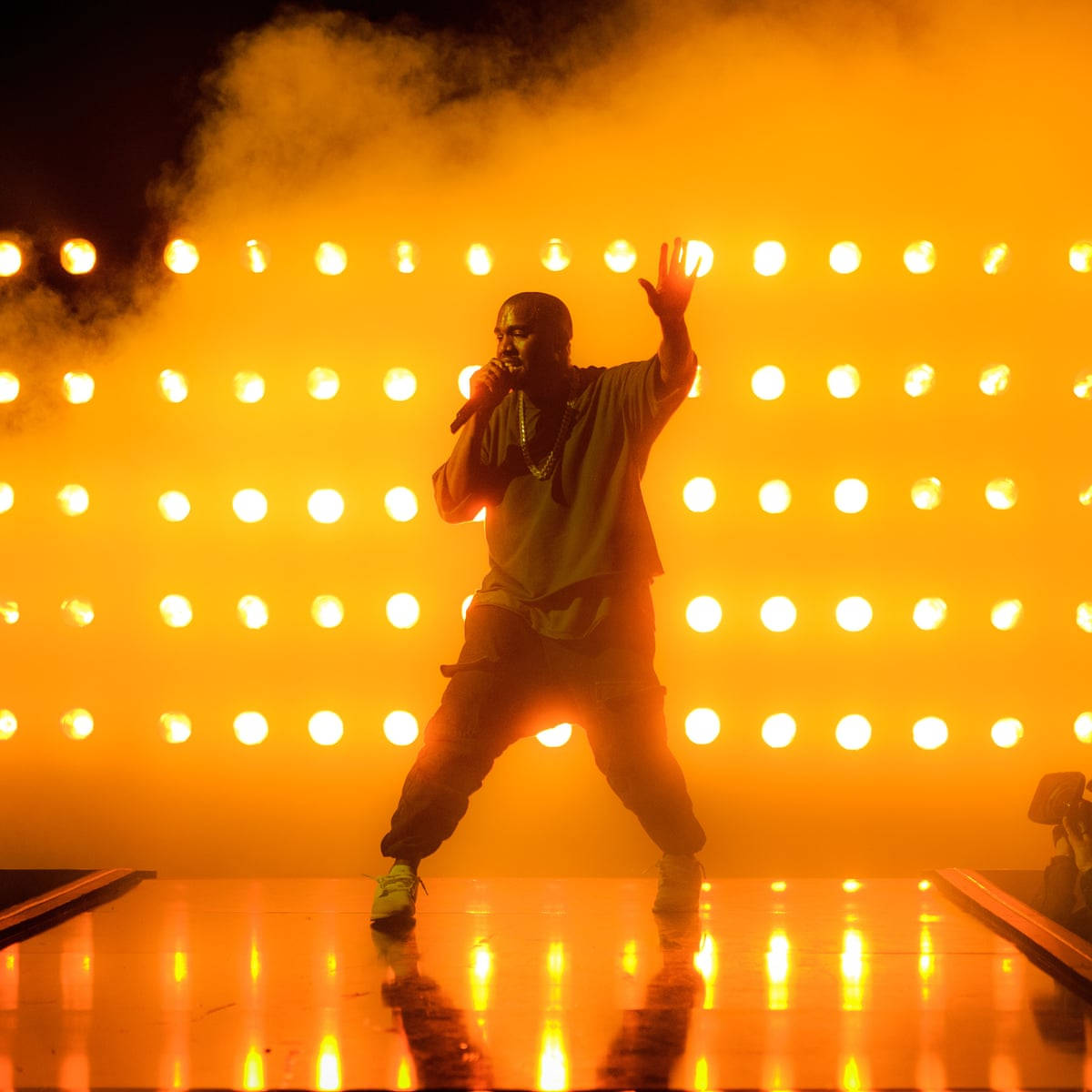 Kanye West Saint Pablo Lights Background