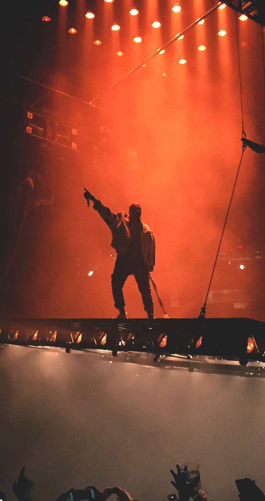 Kanye West Saint Pablo Pointing Background
