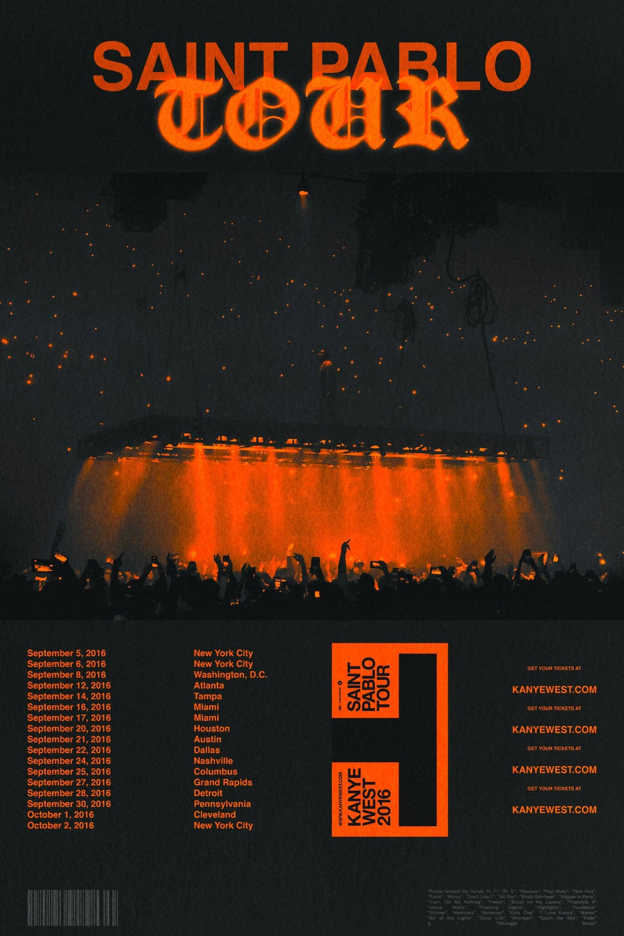 Kanye West Saint Pablo-plakat Wallpaper