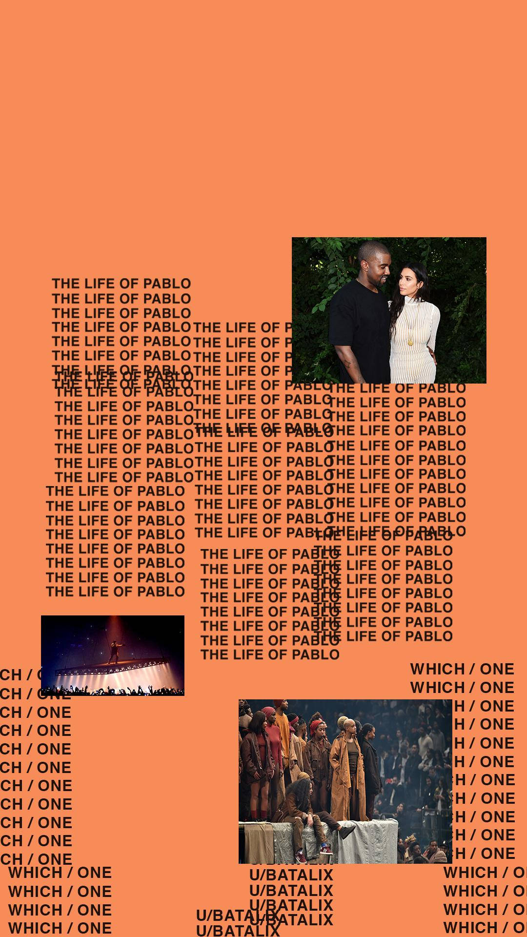 Kanye West Saint Pablo Repeating Words Wallpaper