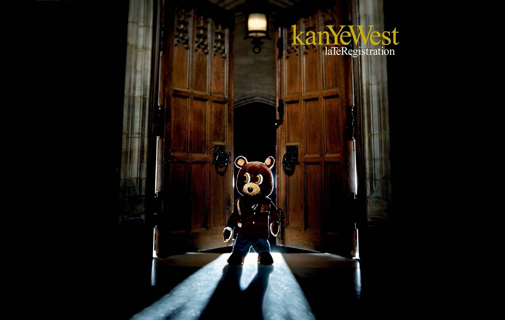 Kanye West Sent Registrering Albumomslag Wallpaper
