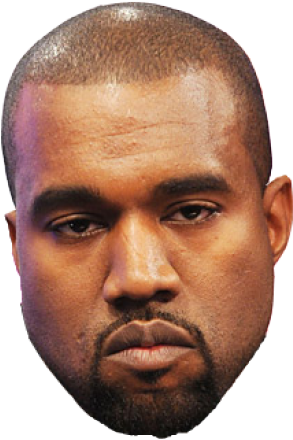 Kanye West Serious Expression PNG