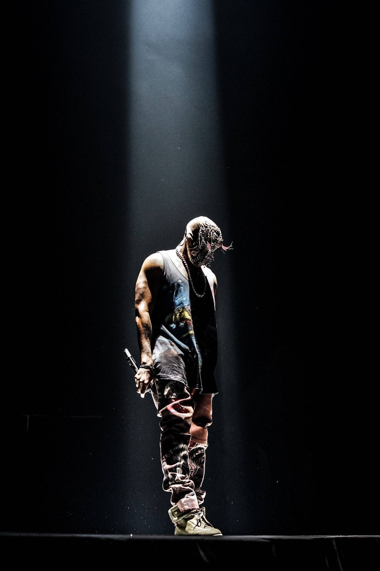 Kanye West Under The Light Background