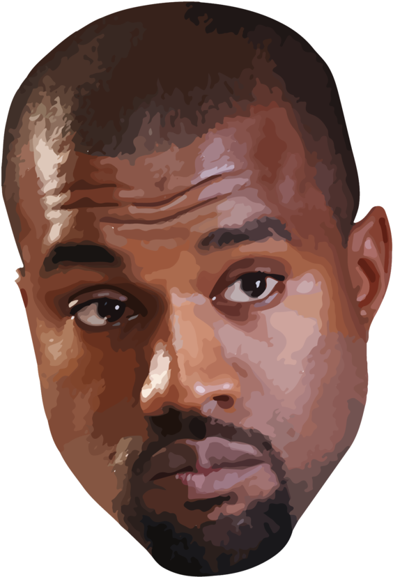 Kanye West Vector Portrait PNG