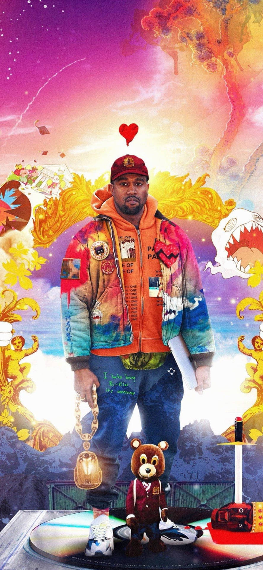 Kanye West Ye Abstract Wallpaper